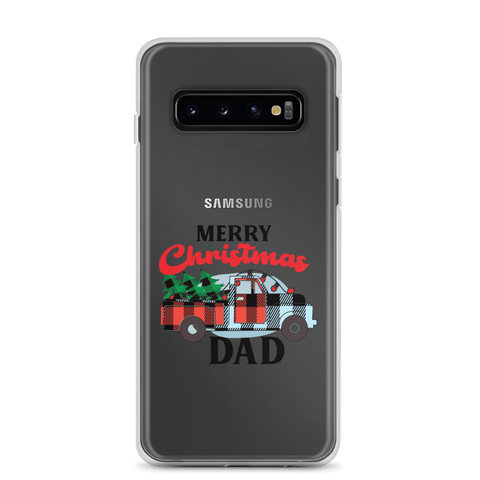 First Christmas As Dad Clear Case for Samsung®