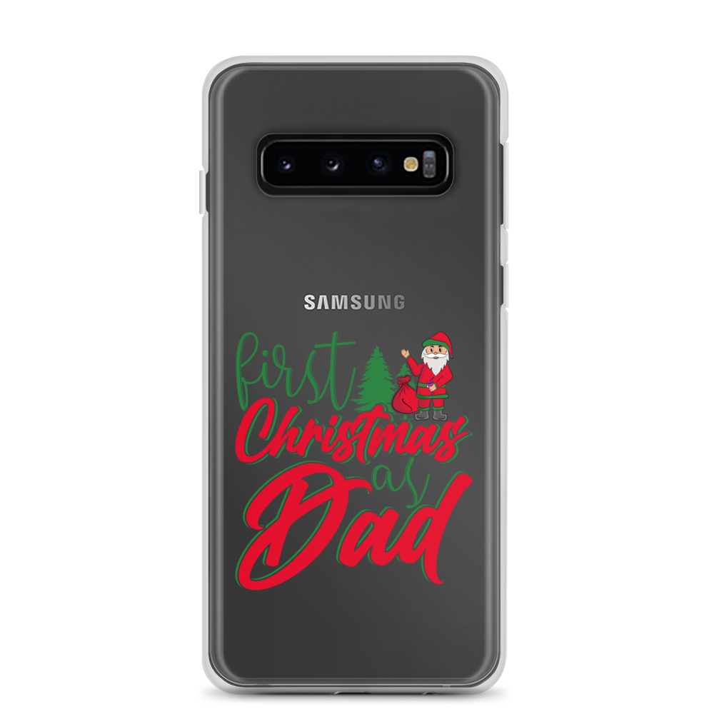 First Christmas As Dad Clear Case for Samsung®