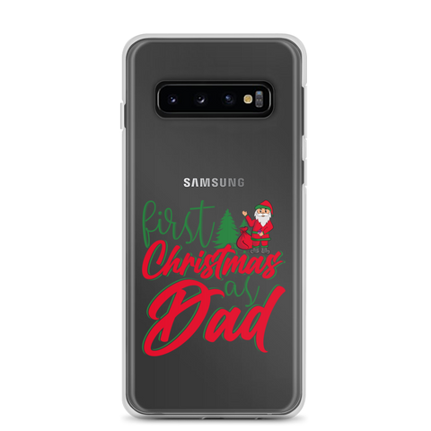 First Christmas As Dad Clear Case for Samsung®