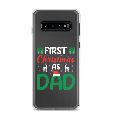 First Christmas As Dad Clear Case for Samsung®