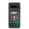 First Christmas As Dad Clear Case for Samsung®