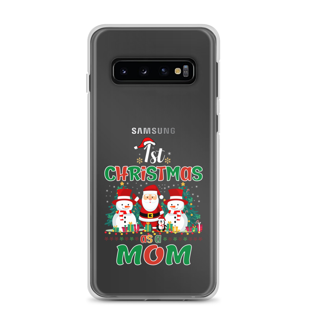 1st Christmas As A Mom Clear Case for Samsung®