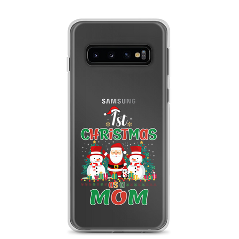 1st Christmas As A Mom Clear Case for Samsung®