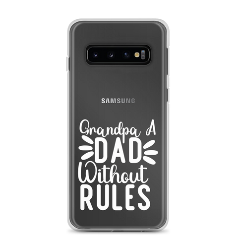 Grandpa A Dad Without Rules Clear Clear Case for Samsung®