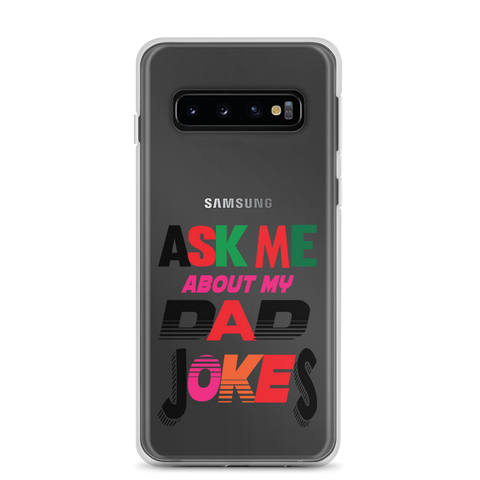 Ask Me About My Dad Jokes Clear Case for Samsung®