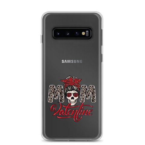 Skull Mom Valentine Clear Case for Samsung®