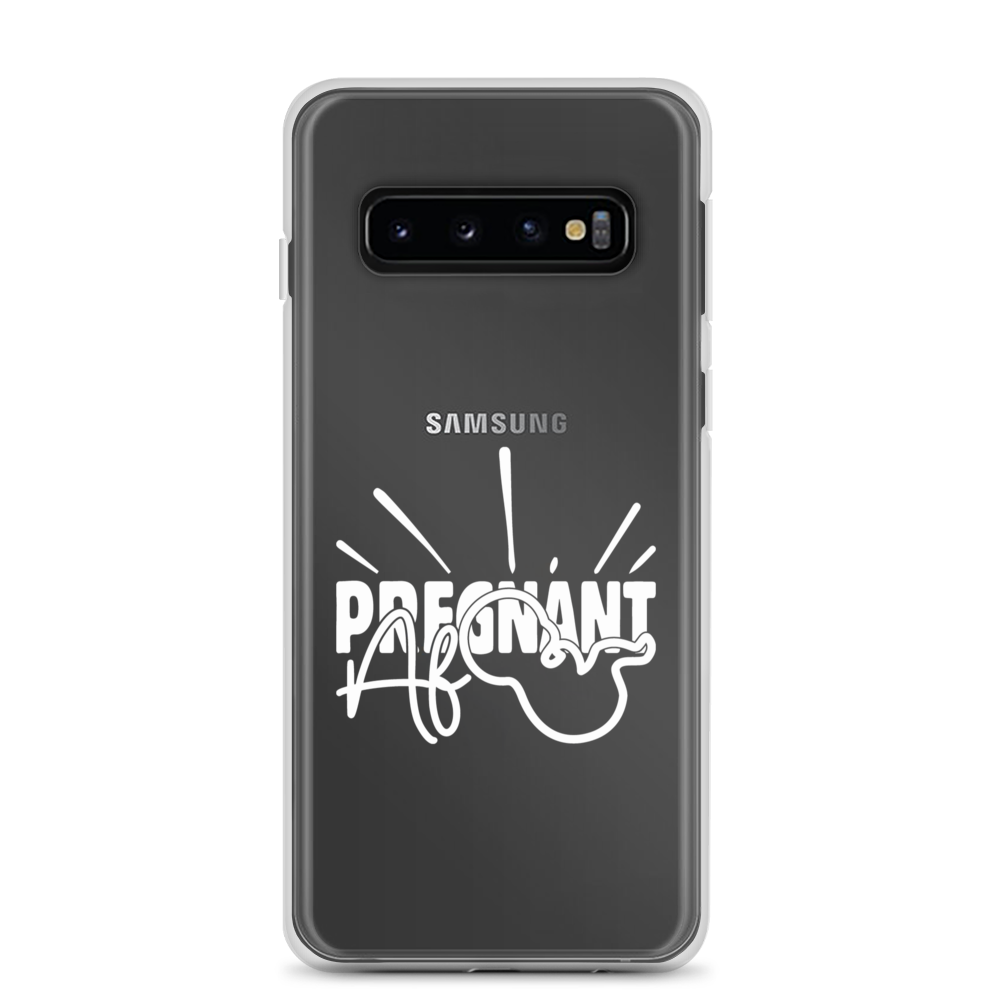 Pregnant AF Clear Case for Samsung®