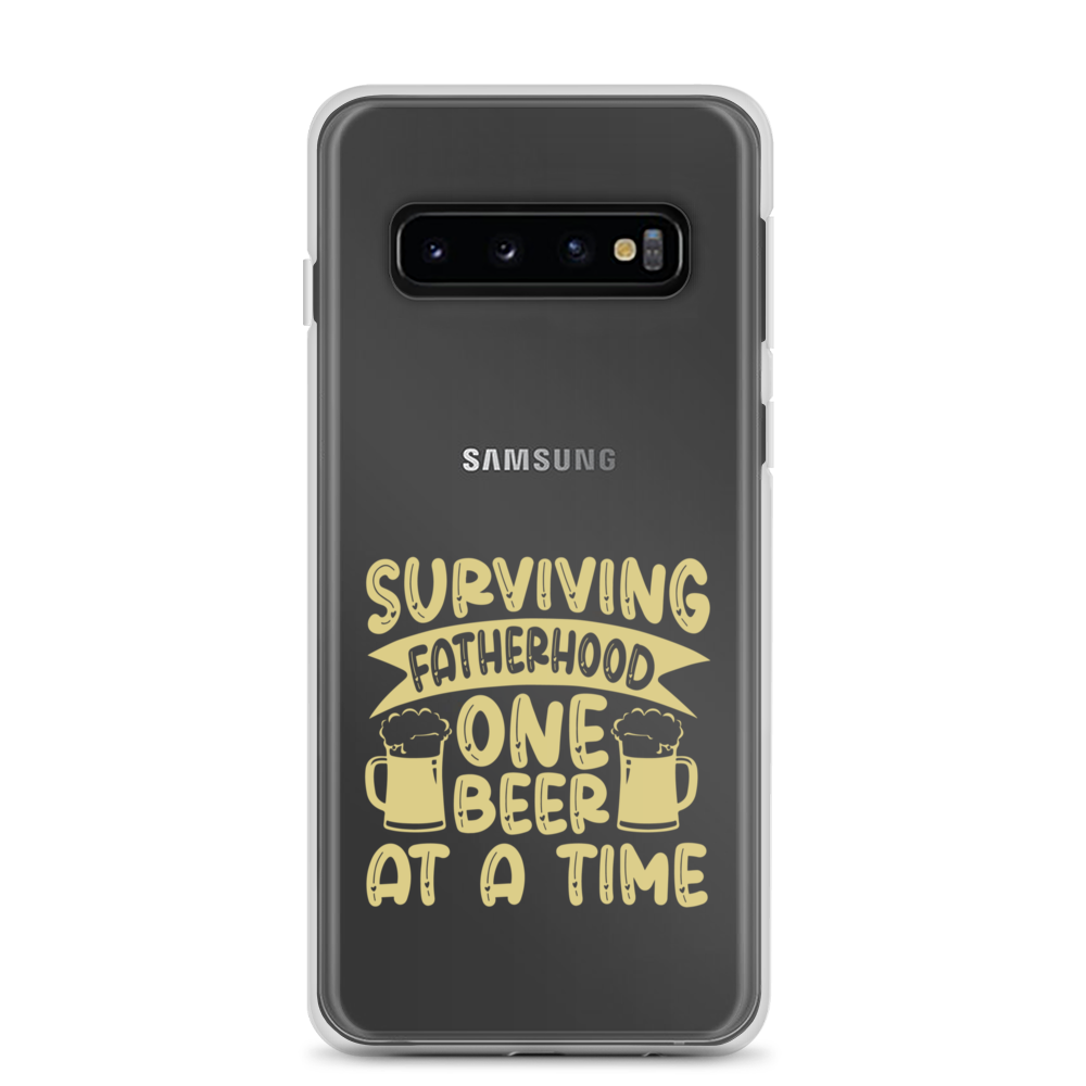 Surviving Fatherhood One Beer At A time Clear Case for Samsung®