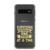 Surviving Fatherhood One Beer At A time Clear Case for Samsung®