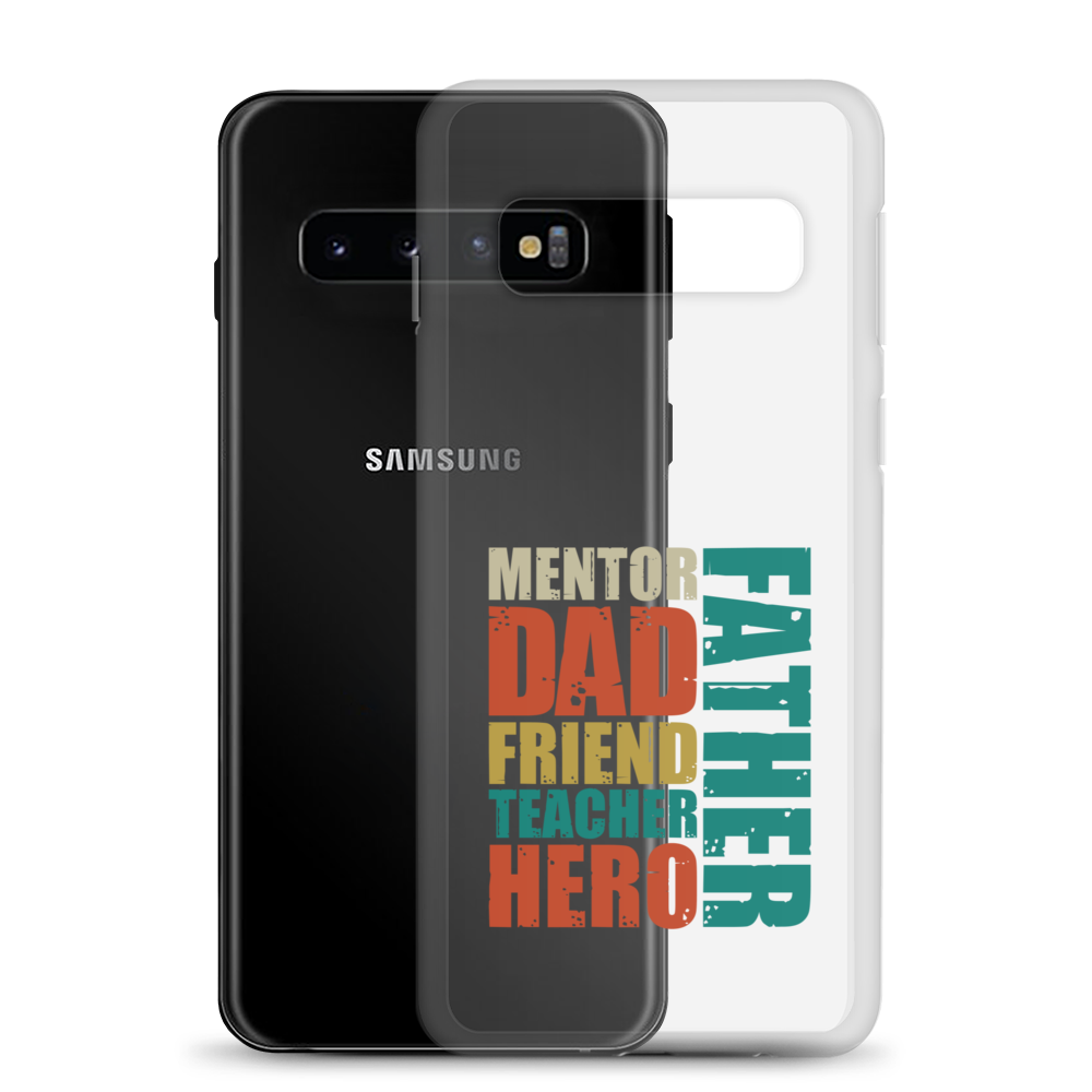 Mentor Dad Fiend Teacher Hero Father Clear Case for Samsung®