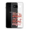 All Mom Wants Is A Silent Night Clear Case for Samsung®