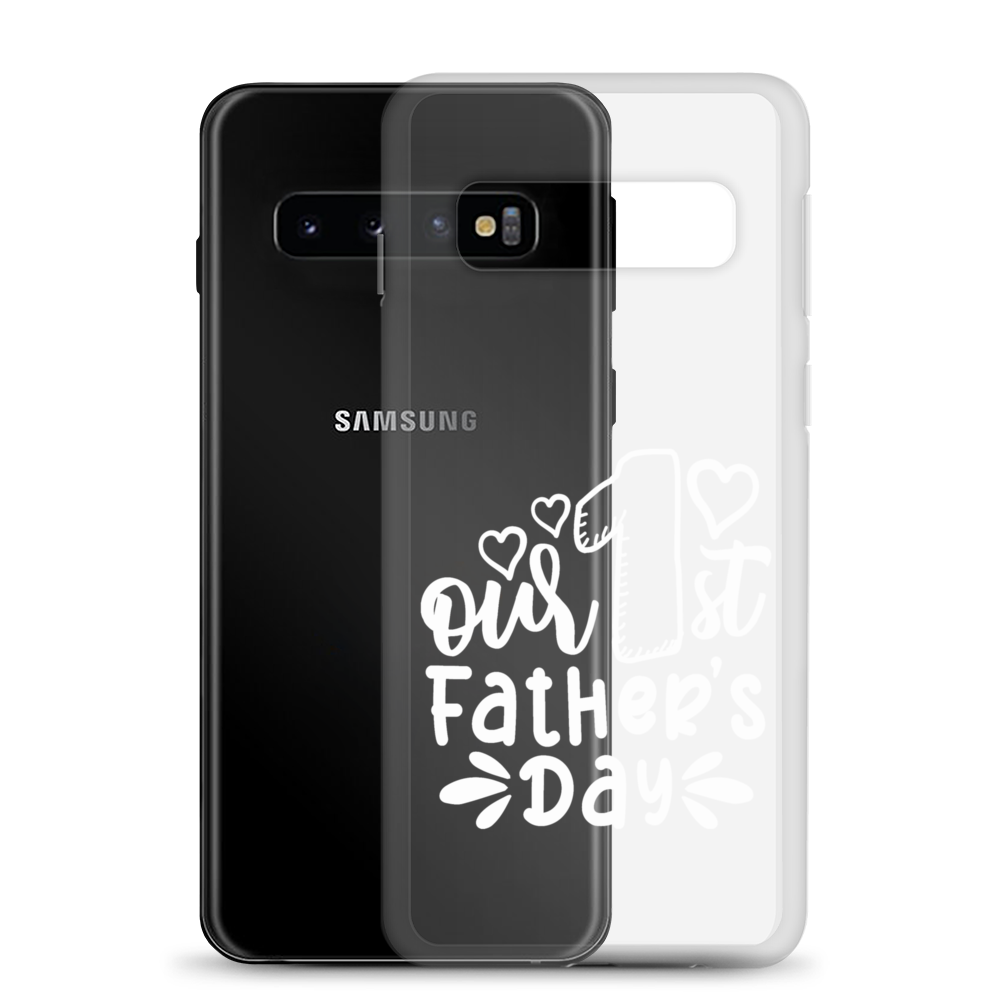 Our First Father's Day Clear Case for Samsung®