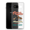 Daddy & Daughter Not Always Eye to Eye But Always Heart To Heart Clear Case for Samsung®