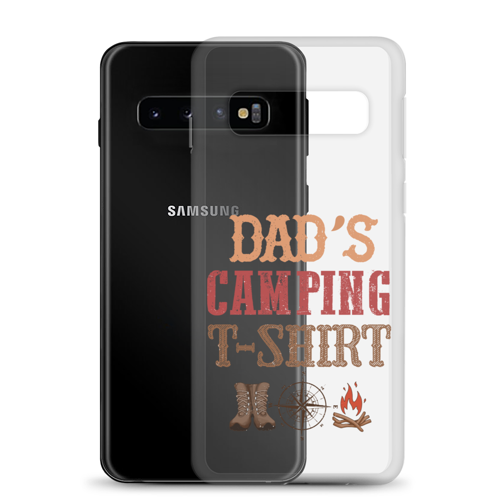 Dad's Camping T-Shirt Clear Case for Samsung®