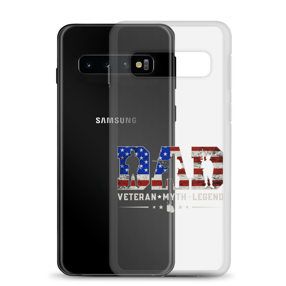 Dad Veteran Myth Legend Clear Case for Samsung®