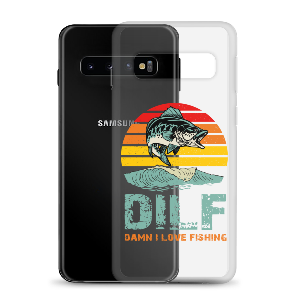 Dilf Damn I Love Fishing Clear Case for Samsung®