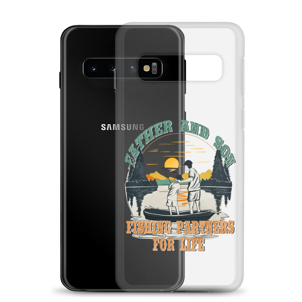 Father And Son Fishing Partners For Life Clear Case for Samsung®