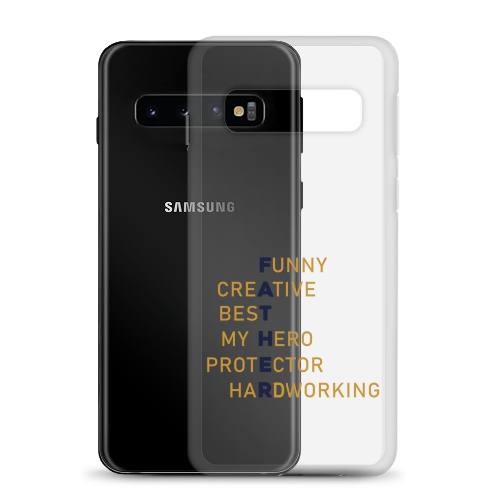 Funny Creative Best My Hero Protector HardWorking Clear Case for Samsung®