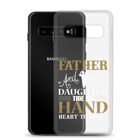 Father And Daughter Tide By Hand Heart To Heart Clear Case for Samsung®