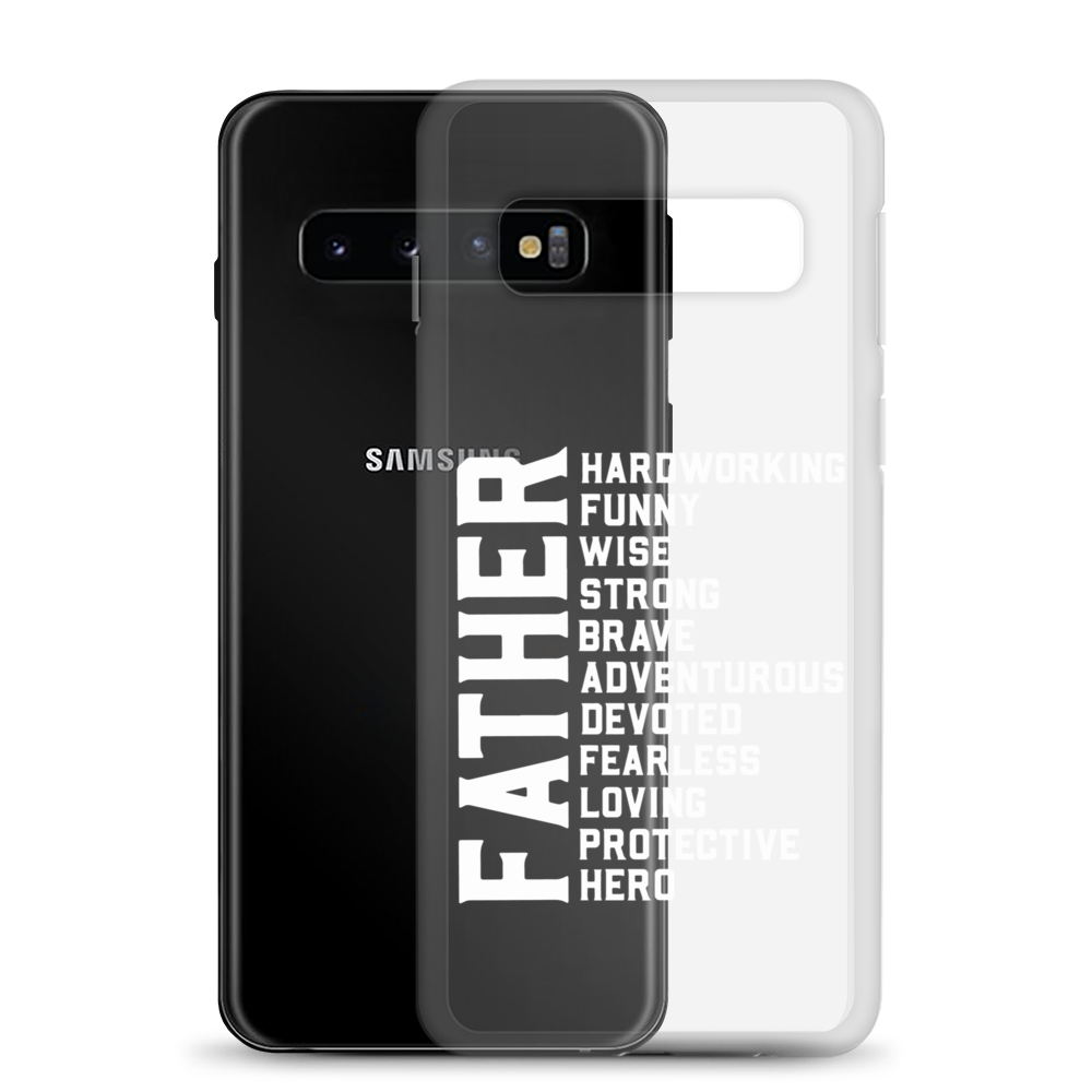 Father Hardworking funny Wise Strong Clear Case for Samsung®