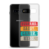 Husband, Daddy, Gamer, Hero Clear Case for Samsung®