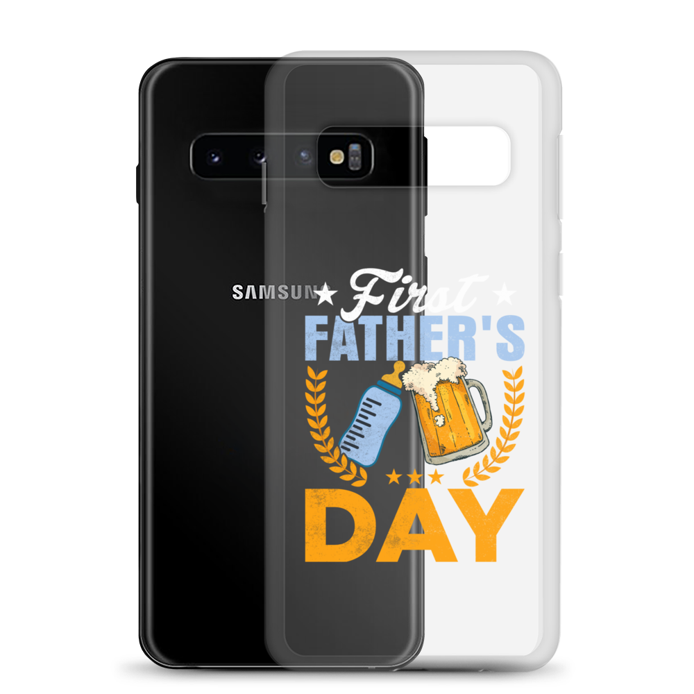 First Father's Day Clear Case for Samsung®