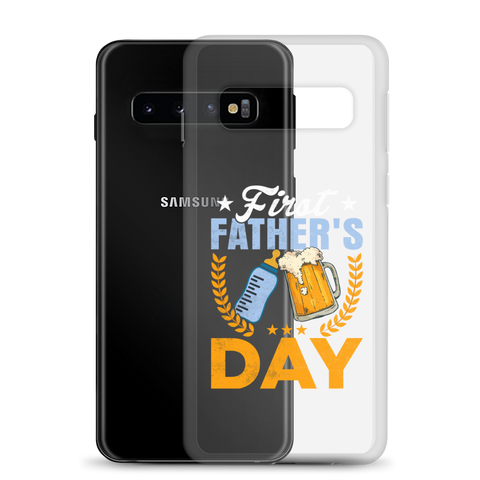 First Father's Day Clear Case for Samsung®