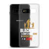 Black Dad A Son's First Hero A Daughter's First Love Clear Case for Samsung®