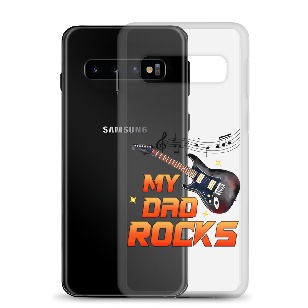 My Dad Rocks Clear Case for Samsung®