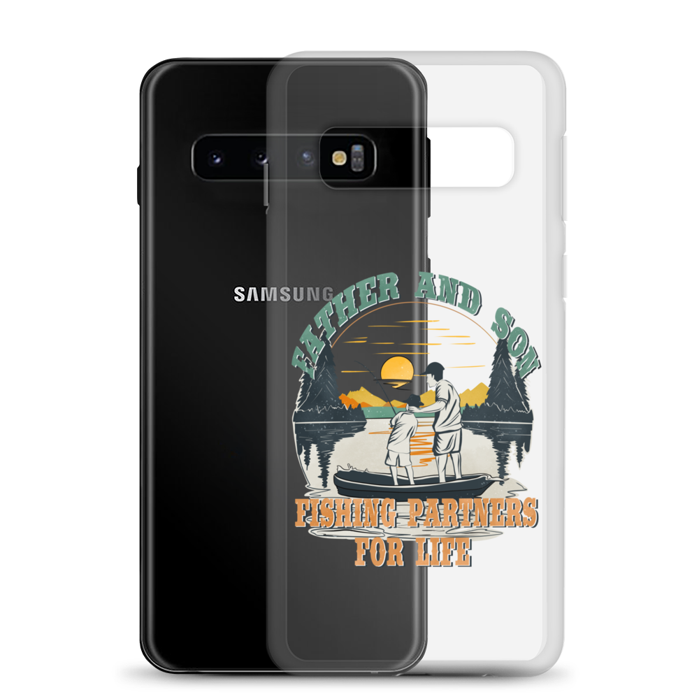 Father And Son Fishing Partners For Life Clear Case for Samsung®