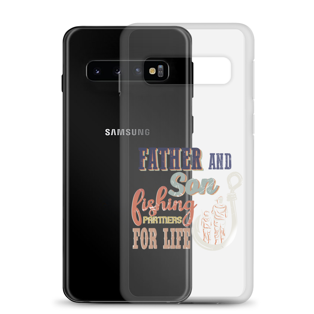 Father And Son Fishing Partners For Life Clear Case for Samsung®