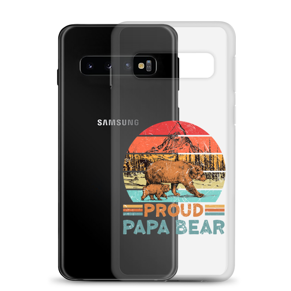 Proud Papa Bear Clear Case for Samsung®