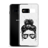 Bad Mom Messy Bun Clear Case for Samsung®