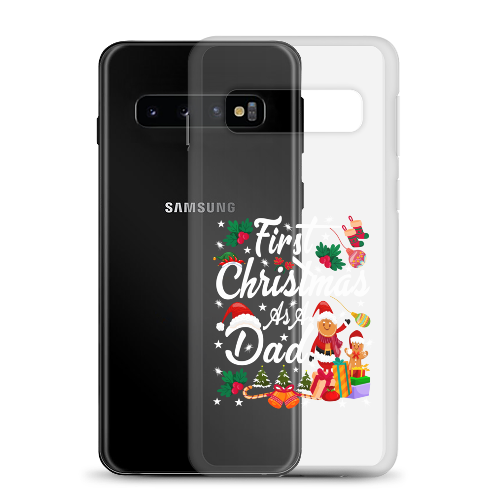 First Christmas As A Dad Clear Case for Samsung®