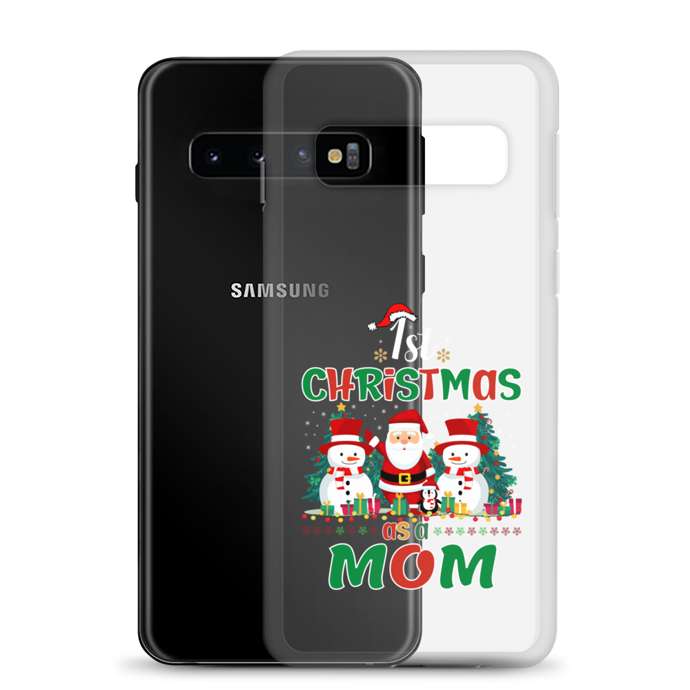 1st Christmas As A Mom Clear Case for Samsung®