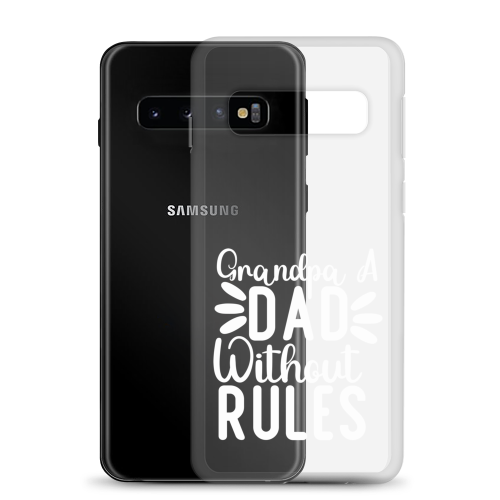 Grandpa A Dad Without Rules Clear Clear Case for Samsung®