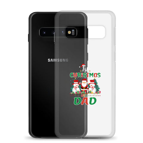 1st Christmas Dad Clear Case for Samsung®