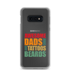 Awesome Dads Tattoos Beards Clear Case for Samsung®