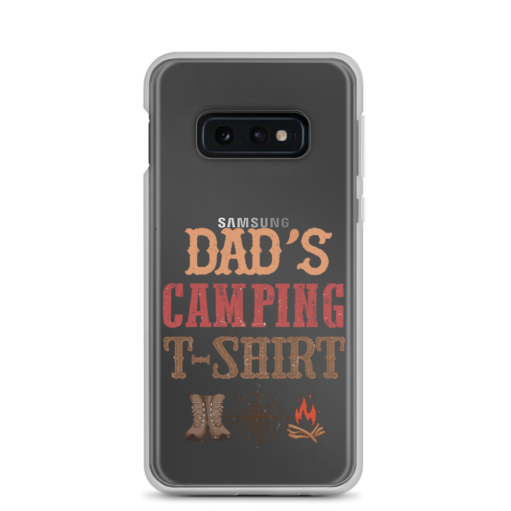 Dad's Camping T-Shirt Clear Case for Samsung®