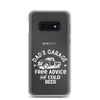 Dad's Garage Free Advice And Cold Beer Clear Case for Samsung®