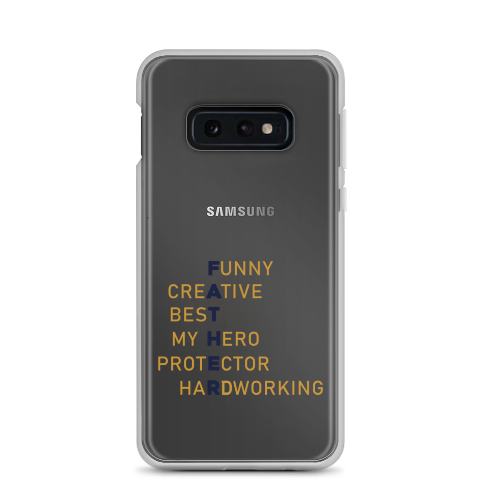 Funny Creative Best My Hero Protector HardWorking Clear Case for Samsung®