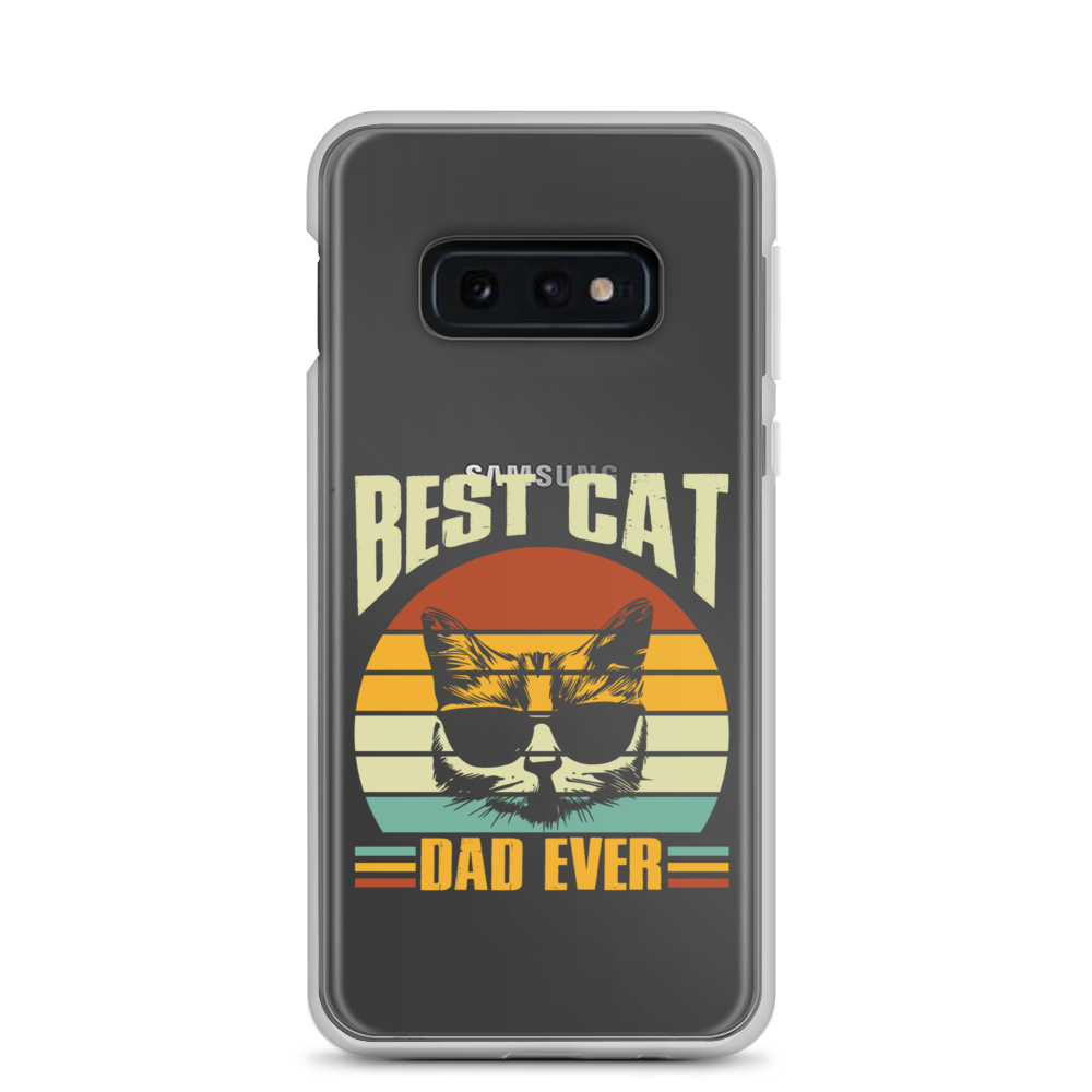 Best Cat Dad Ever Clear Case for Samsung®