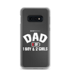 Dad Of 1 Boy And 2 Girls Clear Case for Samsung®