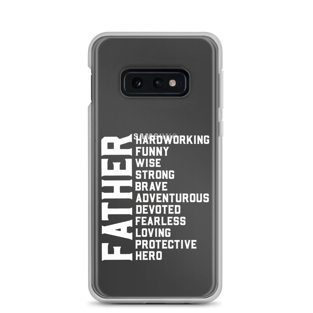 Father Hardworking funny Wise Strong Clear Case for Samsung®