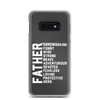 Father Hardworking funny Wise Strong Clear Case for Samsung®