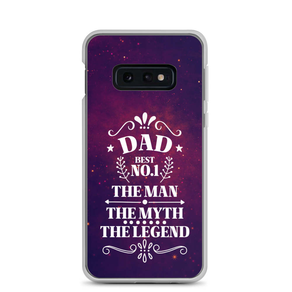 Dad Best Number 1 The Man The Myth The Legend Clear Case for Samsung®