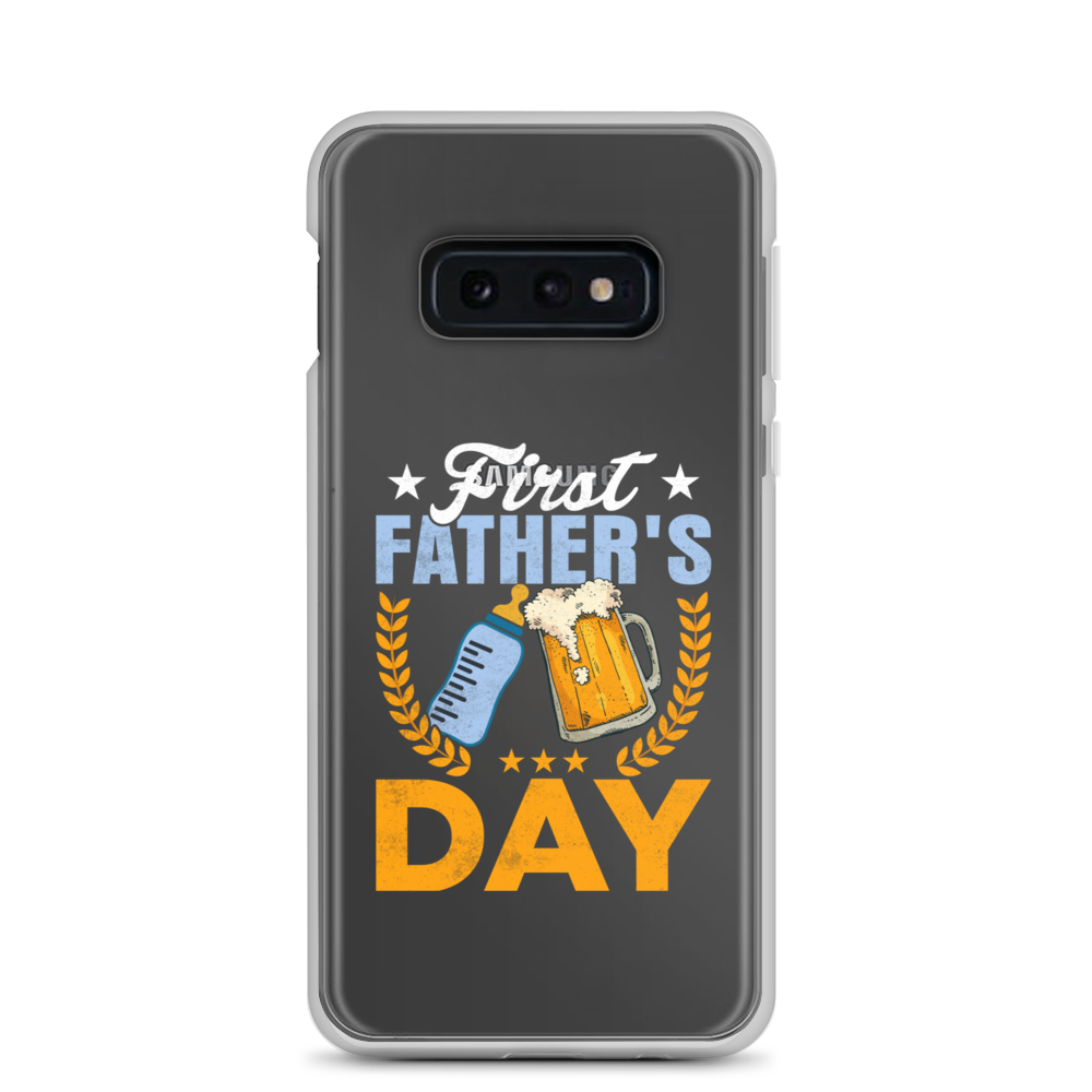 First Father's Day Clear Case for Samsung®