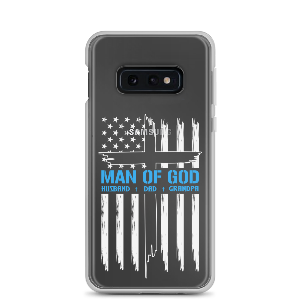 Man Of God Husband Dad Grandpa Clear Case for Samsung®