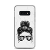 Bad Mom Messy Bun Clear Case for Samsung®