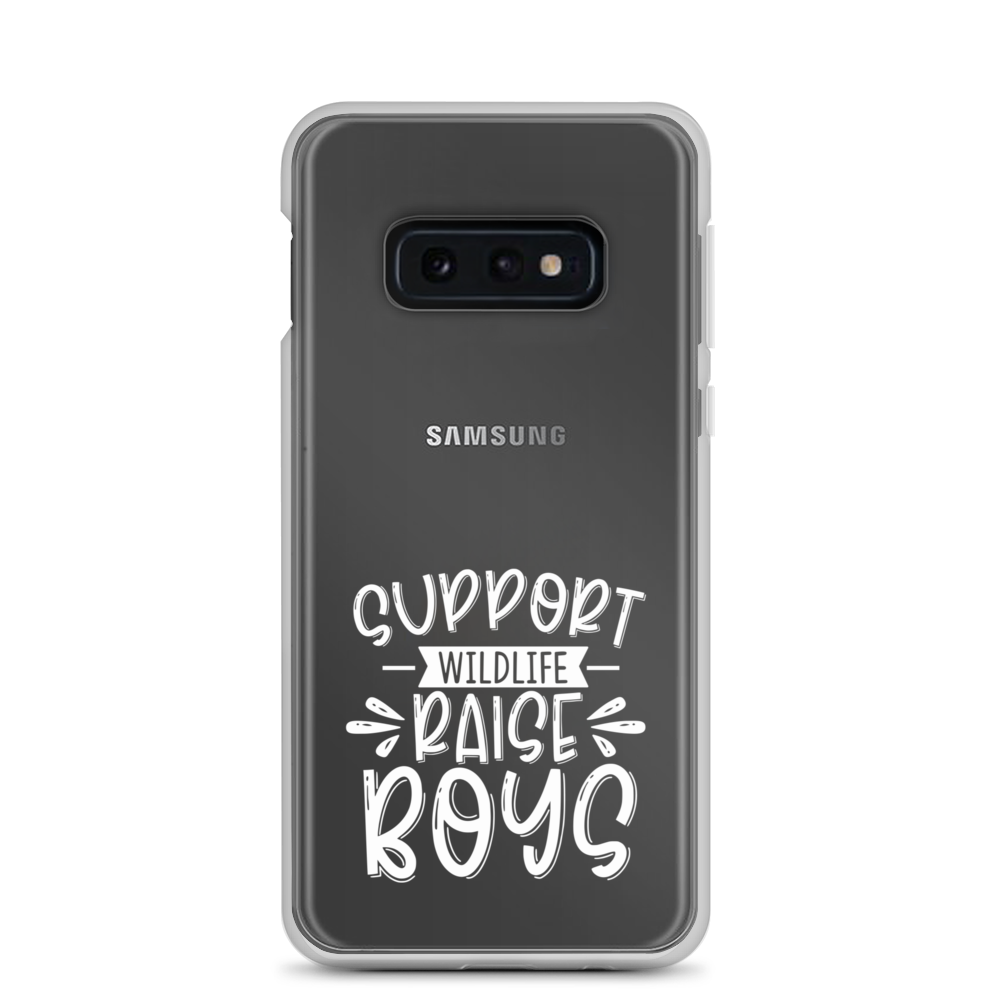 Support Wildlife Raise Boys Clear Case for Samsung®